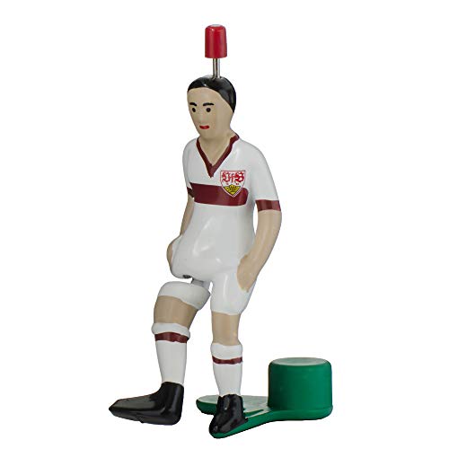 TIPP-KICK Star-Kicker VfB Stuttgart Klassik Edition I Original Spieler für Groß & Klein I Spielspaß mit der Fußball-Figur Spiel I Zubehör I Trikot Weiß/Rot von TIPP-KICK