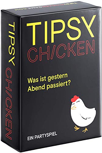 Tipsy Chicken Trinkspiele, Partyspiele für Erwachsene – Karten Trinkspiel ab 18 für den Partyabend – Lustige Party Spiele für Erwachsene – Saufspiele für Junggesellinenabschied, Geburtstag, College von Tipsy Chicken