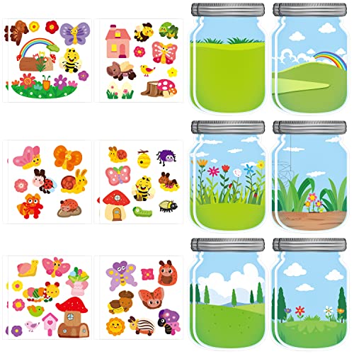 TirEurt 24 Stück Mix and Match Sticker für Kinder Mach Deine Eigenen Frühlingstier-Aufkleber Cartoon Tier Flasche Aufkleber DIY Handwerk Aufkleber für Party Mitgebsel Geburtstag Geschenke von TirEurt