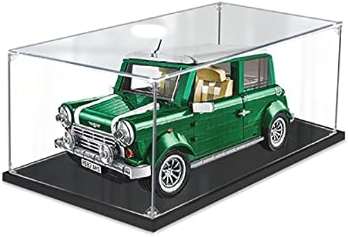 Acryl Schaukasten Vitrine Kompatibel Mit Lego 10242 Mini Cooper, Vitrine Acryl Schaukasten Staubdicht Showcase Display Case für Lego 10242 (Lego Set Nicht enthalten) von Tirff