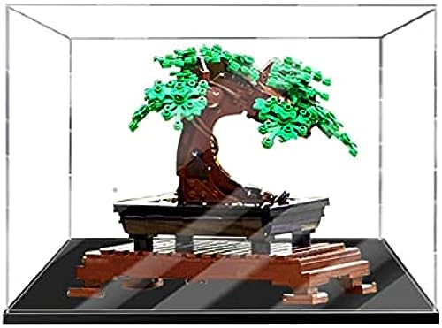 Acryl Schaukasten Vitrine Kompatibel Mit Lego 10281 Creator Expert Bonsai-Baum-Set, Vitrine Schaukasten Staubdicht Showcase Display Case für Lego 10281 (Ohne Modell Kit) (Stil A) von Tirff