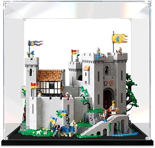 Acryl Schaukasten Vitrine Kompatibel Mit Lego 10305 Icons Burg Der Löwenritter, Vitrine Acryl Schaukasten Staubdicht Showcase Display Case für Lego 10305 (Lego Set Nicht enthalten) (Stil A) von Tirff