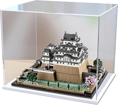 Acryl Schaukasten Vitrine Kompatibel Mit Lego 21060 Architecture Burg Himeji, Vitrine Schaukasten Staubdicht Showcase Display Case für Lego 21060 (Ohne Modell Kit) (Stil A) von Tirff