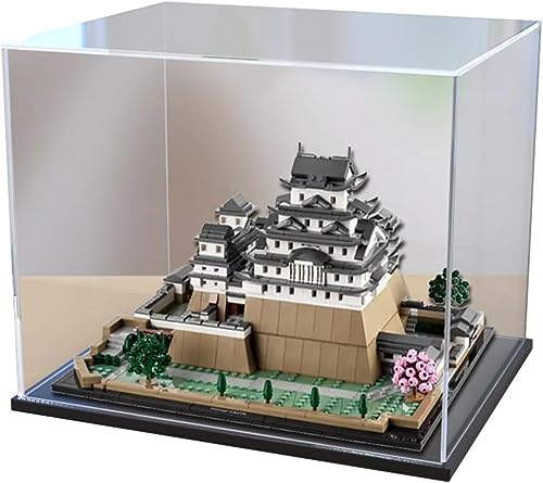 Acryl Schaukasten Vitrine Kompatibel Mit Lego 21060 Architecture Burg Himeji, Vitrine Schaukasten Staubdicht Showcase Display Case für Lego 21060 (Ohne Modell Kit) (Stil B) von Tirff