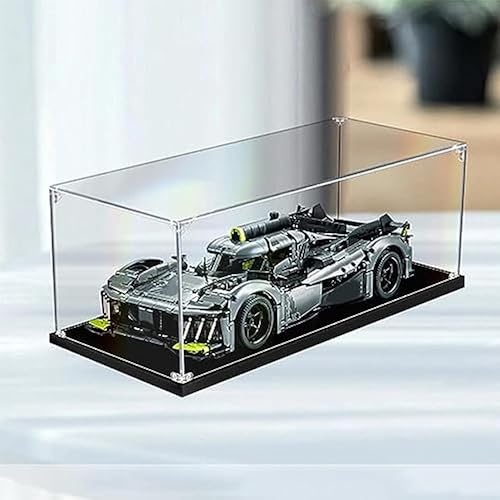 Acryl Schaukasten Vitrine Kompatibel Mit Lego 42156 Technic Peugeot 9X8 24H Le Mans Hybrid Hypercar, Schaukasten Staubdicht Showcase Display Case für Lego 42156 (Lego Set Nicht enthalten) (Stil A) von Tirff