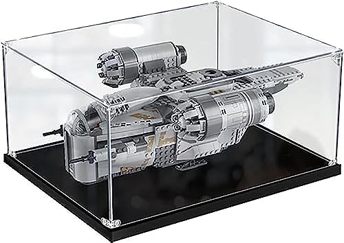 Acryl Schaukasten Vitrine Kompatibel Mit Lego 75292 Star Wars Razor Crest, Vitrine Schaukasten Staubdicht Showcase Display Case für Lego 75292 (Ohne Modell Kit) von Tirff