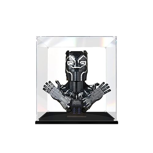 Acryl Schaukasten Vitrine Kompatibel Mit Lego 76215 Black Panther, Vitrine Schaukasten Staubdicht Showcase Display Case für Lego 76215 (Ohne Modell Kit) von Tirff