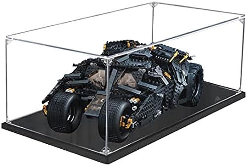 Acryl Schaukasten Vitrine Kompatibel Mit Lego 76240 DC Batman Batmobile Tumbler, Vitrine Schaukasten Staubdicht Showcase Display Case für Lego 76240 (Ohne Modell Kit) (Stil A) von Tirff