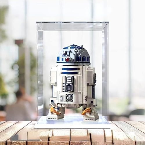 Acryl Schaukasten Vitrine Kompatibel Mit Lego Star Wars R2-D2 75308 Collectible Building Toy, Vitrine Schaukasten Staubdicht Showcase Display Case für Lego 75308 (Ohne Modell Kit) (Stil B) von Tirff