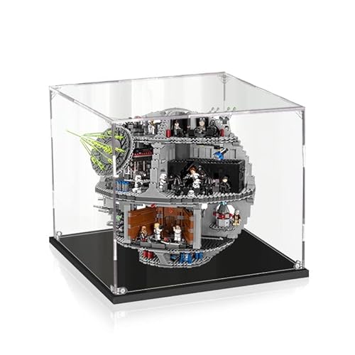 Acryl Schaukasten Vitrine Kompatibel Mit Lego Todesstern 75159, Vitrine Schaukasten Staubdicht Showcase Display Case für Lego 75159 (Ohne Modell Kit) von Tirff