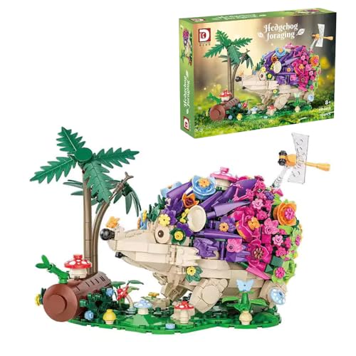 Hedgehog Bauspielzeug Bricks, 988 Klemmbausteine Tier Mikro Bausteine Spielzeug Kit, Konstruktionsspielzeug für Kinder, MOC Bausteine Modellbausatz Nicht Kompatibel mit Lgo von Tirff