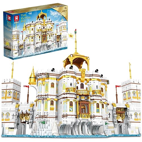 Modulares Haus Bausteine Kit, 4168 Klemmbausteine Royal Bay Bausteine Modell, MOC Castle Collection Groß Haus Building Blocks, DIY Architektur Modular Buildings Kompatibel mit Lego von Tirff