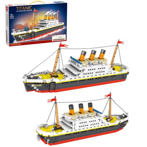 Technik Titanic Bausteine Bausatz, Technik Kreuzfahrtschiff Modellbausatz, 586 Klemmbausteine MOC Titanic Cruise Liner Bauset, Kreuzfahrtschiff Nicht Kompatibel mit Lego Technic Technik Titanic Bausteine Bausatz, Technik Kreuzfahrtschiff Modellbausatz, 586 Klemmbausteine MOC Titanic Cruise Liner Bauset, Kreuzfahrtschiff Nicht Kompatibel mit Lego Technic von Tirff