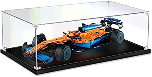 Tirff Acryl Schaukasten Vitrine Kompatibel Mit Lego 42141 Mclaren Formel 1 Rennwagen, Acryl Vitrine Schaukasten Staubdicht Showcase Display Case für Lego 42141 (Ohne Modell Kit) von Tirff