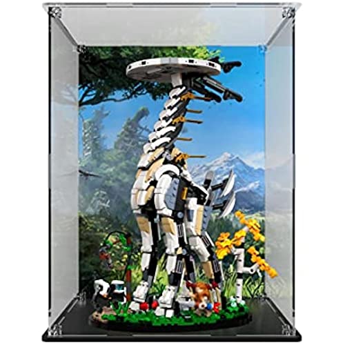 Tirff Acryl Schaukasten Vitrine Kompatibel Mit Lego Langhals 76989, Vitrine Acryl Schaukasten Staubdicht Showcase Display Case für Lego 76989 (Nicht Enthalten Klemmbausteine Set) (Background Pattern) von Tirff