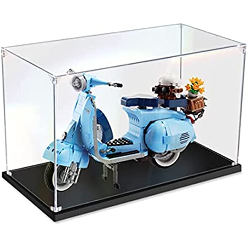 Acryl Staubdicht Vitrine Kompatibel Mit LEGO 10298 Vespa 125, Schaukasten Staubdicht Vitrine Display Case für LEGO 10298 (Ohne Modell Kit) von Tirff