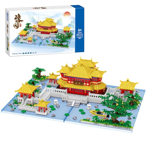 Tirff Chinesische Architektur Bausteine, 4061+ Klemmbausteine Yuyuan Modellbausatz, MOC Architektur Bausteine Bausatz, Konstruktionsspielzeug für Kinder und Erwachsene von Tirff