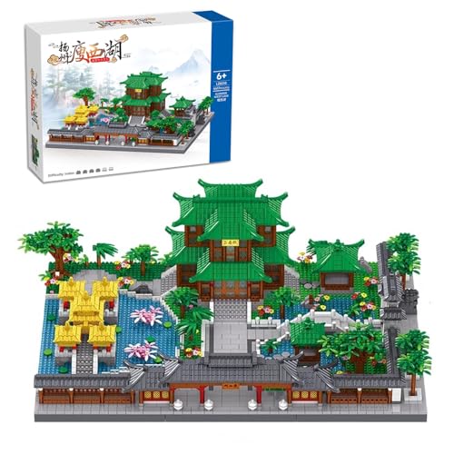 Tirff Modular Haus Bausteine, 4417 Klemmbausteine Yangzhou Schlanker Westsee Bausteine Bausatz, MOC Weltberühmtes Architekturmodell, Konstruktionsspielzeug Geschenk für Erwachsene und Kinder von Tirff