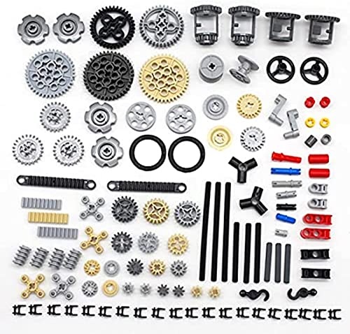 Technik Ersatzteile Set, Technik Teile Getriebe Ausrüstung, Technik Teile Steine Bausatz Motor Getriebe Ausrüstung Klemmbausteine Verbinder, Technik Verbinder Kompatibel mit Lego Technic von Tirff