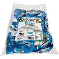 Großpack Schokoriegel mit Kokos-Füllung, 50 Stk., 650g von Tise