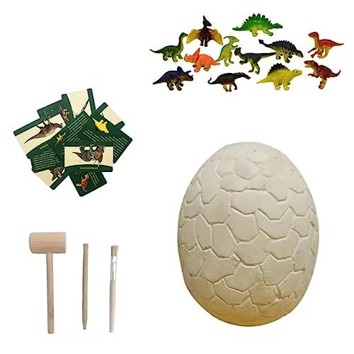 Dinosaurier Ei Ausgrabungsset, Ostern Dig a Dozen Dino Egg Kit für Kinder, Jumbo Ei ausgraben 14 Verschiedene Dinosaurier Ausgrabendes Lernspielzeug von Tissting