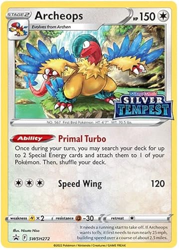 Archeops SWSH272 Pokemon Promokarte (SWSH Promo-Serie) + TitanCards® Toploader von Titan Cards