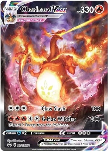 Charizard VMAX SWSH261 Pokemon Promo Card (SWSH Promo Series) + 1x TitanCards® Toploader von Titan Cards