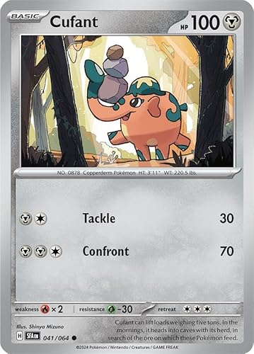 Cufant 041/063 Common Reverse Holo Pokemon Card (SV Shrouded Fable) von Titan Cards