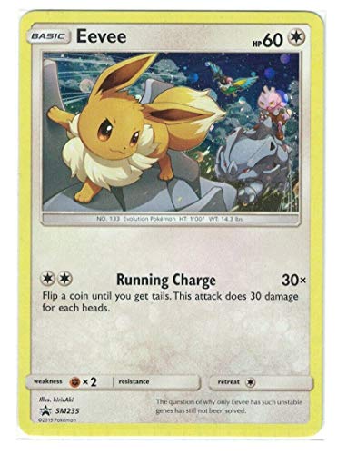 Eevee SM235 Holo Pokemon Promokarte (Sun & Moon Promo-Serie) + TitanCards® Toploader von Titan Cards