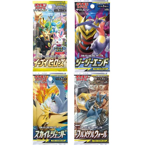 Pokemon TCG 4x Japanische Booster Packs Pokemon Karten zufällig | 100% authentisch + TitanCards Toploader von Titan Cards