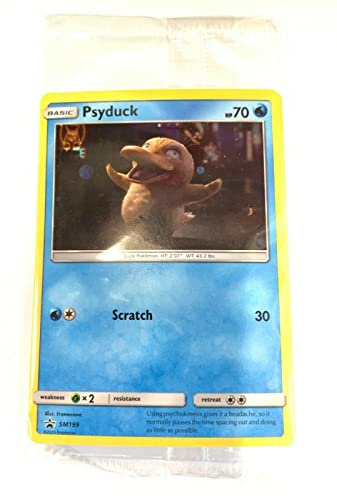 Psyduck SM199 Holo Pokemon Promokarte (Detective Pikachu Serie) + TitanCards® Toploader von Titan Cards