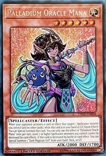 TN19-EN004 Palladium Oracle Mana Prismatic Secret Rare Limited Edition (Yu-Gi-Oh! TCG) + TitanCards Toploader von Titan Cards