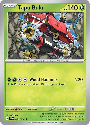 Tapu Bulu 006/063 Seltene Pokemon-Karte (SV Shrouded Fable) von Titan Cards