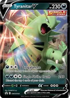 Tyranitar V SWSH109 Pokemon Promokarte (SWSH Promo-Serie) + TitanCards® Toploader von Titan Cards