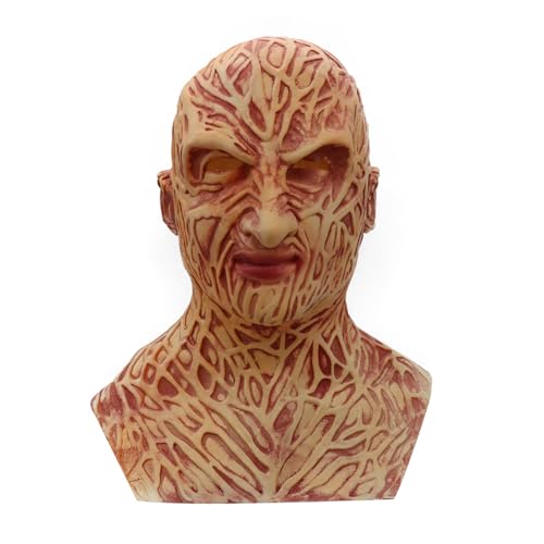 Tiuyii Halloween Freddy Maske Horror Cosplay Prop Gruseliges Halloween-Kostüm für Halloween Party Supplies von Tiuyii