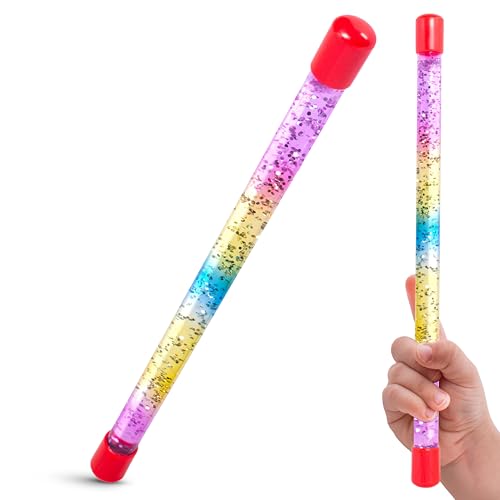 Tiwoca Zauberstab Kinder, Magic Wand, bunter Glitzerstab mit Flüssigkeit 31 cm – stilvolles Kinderkostüm Zubehör für die kleine Prinzessin, Fee oder den Zauberer – Zauberstab Glitzer Tiwoca Zauberstab Kinder, Magic Wand, bunter Glitzerstab mit Flüssigkeit 31 cm – stilvolles Kinderkostüm Zubehör für die kleine Prinzessin, Fee oder den Zauberer – Zauberstab Glitzer von Tiwoca