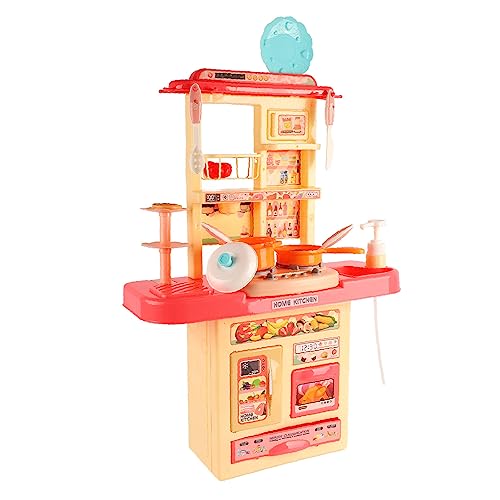 Kochen Herd Playset Childrens Rollenspiel Spiel Küchenset Realistische Klangleichterspray Waschbecken mit Wasserzirkulationssystem für Kleinkinder 3 Bis 8 Jahre Alt, Lustige von Tixiyu