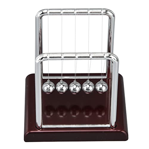 Newton Cradle Balance Balls, Newton Cradle Pendel mit 5 Bällen, Wissenschaftliches Physik-Gadget, Schreibtischspielzeug für die Heimbüro-Dekoration (#1) von Tixiyu