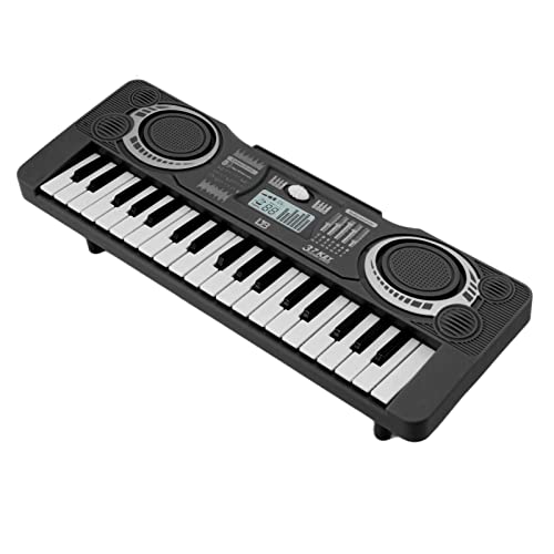 Tixiyu 37 Keys Kids Piano Toy Musical Instrument für, Bildung, Entwicklung von Handaugenkoordination und Musikalisches Interesse für über 3 Jahren (Schwarz) von Tixiyu