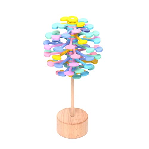 Tixiyu Holzstab Stressabbau Spielzeug Rotierender Lollipop Kreatives Kunst Spielzeug Kinder Helicone Stick Artefact von Tixiyu