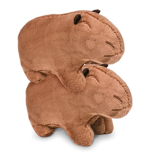 Tizund 2PCS Super Soft Filled Toy，Cute Animal Capy Guinea Pig Dolls，Simulation Animal Capybara Dolls，Cute Rodent Plush Toy Doll，Stuffed Gift for Children, Girls, Boys, for Cuddly Toy Lovers von Tizund