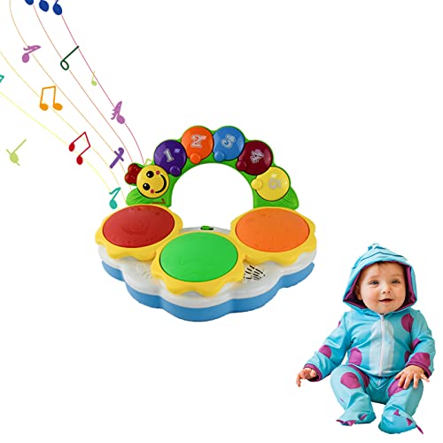 Tizund Baby Musikalisch Spielzeug from 6-18 Months Old, Musikinstrumente mit Licht & Klang Kinder Keyboard Babyspielzeug, Weihnachten Geschenk 1 2 3 Jahr mädchen Jungen von Tizund