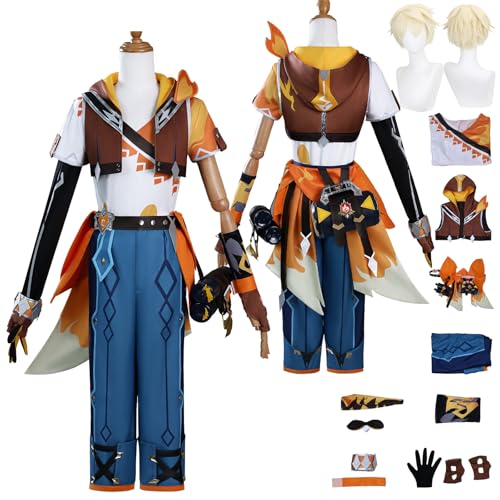 Tjlmomo Anime Bennett New Skin Cosplay Uniform Kostüm Spiel Cosplay Outfits mit Perücke Rolle Genshin Impact Uniform Rock Verkleidung Anzug Halloween Karneval Party Zubehör Komplettset für Männer Tjlmomo Anime Bennett New Skin Cosplay Uniform Kostüm Spiel Cosplay Outfits mit Perücke Rolle Genshin Impact Uniform Rock Verkleidung Anzug Halloween Karneval Party Zubehör Komplettset für Männer von Tjlmomo