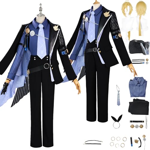 Tjlmomo Anime Hugo Vlad Cosplay Kostüm mit Perücke Spiel Rolle Wise Cosplay Outfits Uniform Rock Verkleidung Anzug Halloween Karneval Party Kleidung Zubehör Komplettset für Männer Tjlmomo Anime Hugo Vlad Cosplay Kostüm mit Perücke Spiel Rolle Wise Cosplay Outfits Uniform Rock Verkleidung Anzug Halloween Karneval Party Kleidung Zubehör Komplettset für Männer von Tjlmomo