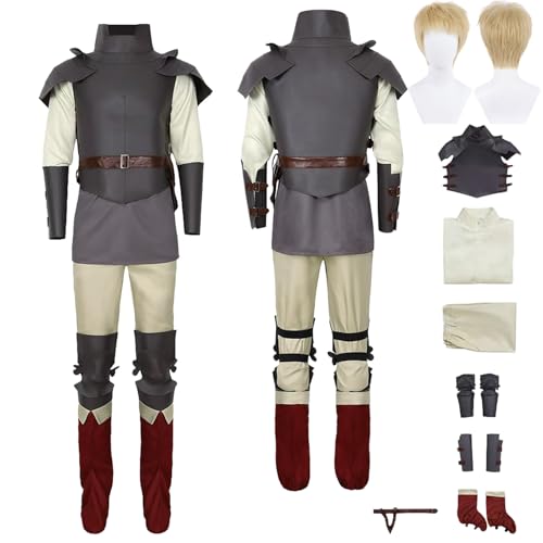 Tjlmomo Anime Laios Touden Cosplay Uniform Kostüm Spiel Delicious in Dungeon Cosplay Outfits mit Perücke Rolle Chilchuck Tims Uniform Rock Verkleidung Anzug Halloween Party Komplettset für Männer Tjlmomo Anime Laios Touden Cosplay Uniform Kostüm Spiel Delicious in Dungeon Cosplay Outfits mit Perücke Rolle Chilchuck Tims Uniform Rock Verkleidung Anzug Halloween Party Komplettset für Männer von Tjlmomo