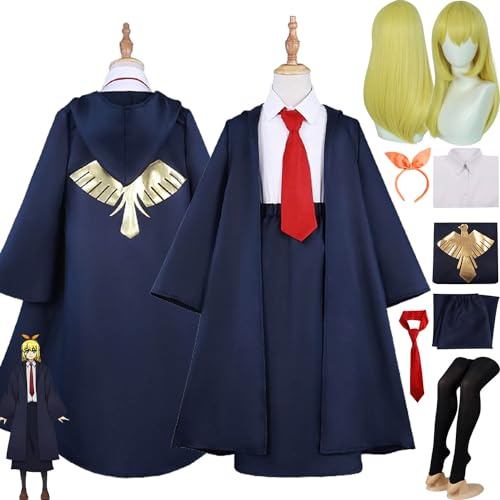 Tjmiaohao Anime Mashle Magie and Muskeln Lemon Irvine Cosplay Kostüm Outfit Role Paly Uniform Full Set Halloween Party Dress Up Anzug mit Perücke Kopfschmuck für Frauen Mädchen (XL) von Tjmiaohao