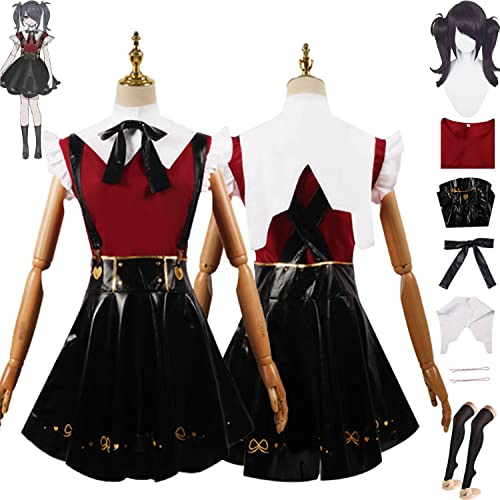 Tjmiaohao Needy Girl Overdose Ame-chan Cosplay Kostüm Outfit Spielfigur KANgel JK Uniform Lederrock Perücke Full Set Halloween Karneval Party Dress Up Anzug für Frauen Mädchen (XL) von Tjmiaohao