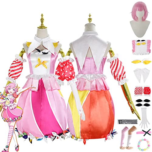 Tjmiaohao Projekt Sekai Bunte Bühne Ootori Emu Cosplay Kostüm Outfit Spielfiguren Kamishiro Rui Uniform Full Set Halloween Dress Up Anzug mit Kopfschmuck Perücke für Frauen Mädchen (S) von Tjmiaohao