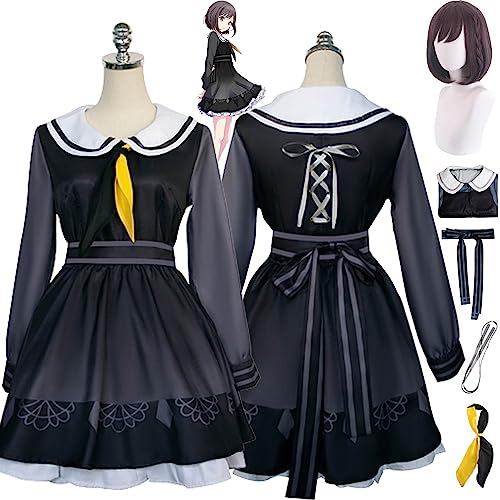 Tjmiaohao Projekt Sekai Bunte Bühne Shinonome Ena Cosplay Kostüm Outfit Spiel Charakter Kleider Uniform Komplettes Set Halloween Dress Up Anzug mit Perücke für Frauen Mädchen (S) von Tjmiaohao