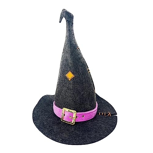 Tkidplw Halloween-Hexenhut, zarte Hexenhüte für Maskerade, exquisite Aufnäher, Erwachsene, Cosplay, Kostüm, Zubehör, Halloween-Partyhut Tkidplw Halloween-Hexenhut, zarte Hexenhüte für Maskerade, exquisite Aufnäher, Erwachsene, Cosplay, Kostüm, Zubehör, Halloween-Partyhut von Tkidplw
